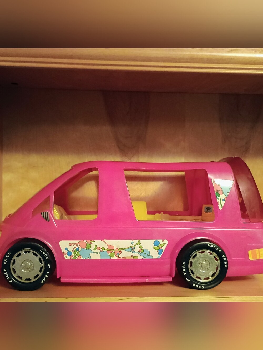 Vintage Barbie Mini Camper Van / | Retro Pink Camper |